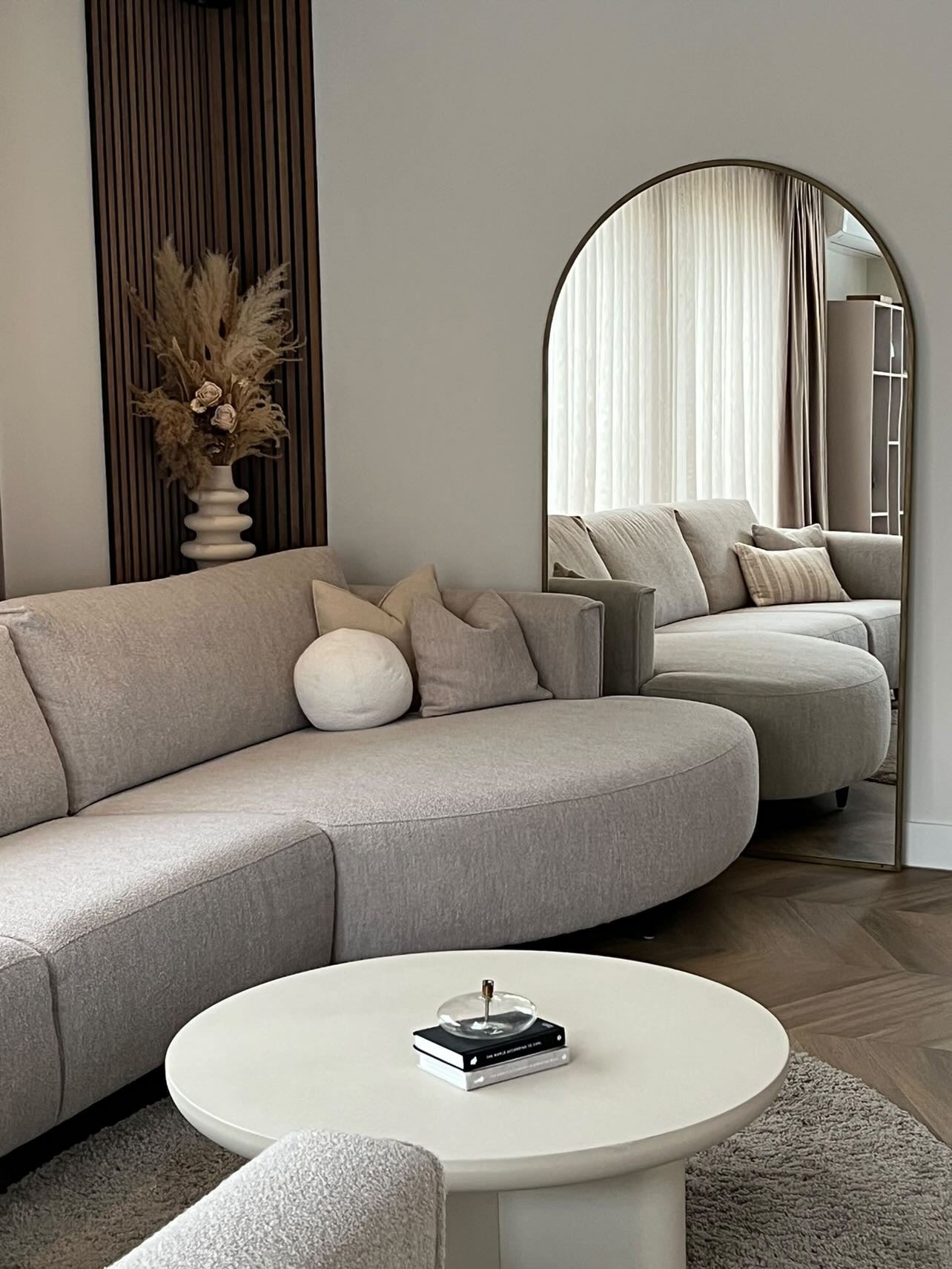 Grote Staande Spiegel Ovaal 180x100 Brons