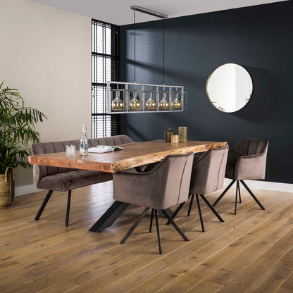 Eetkamerstoel Raster | Antraciet Velours