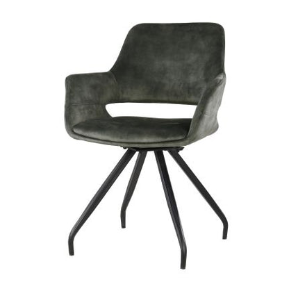 Eetkamerstoel Capp | Velvet Olive Groen