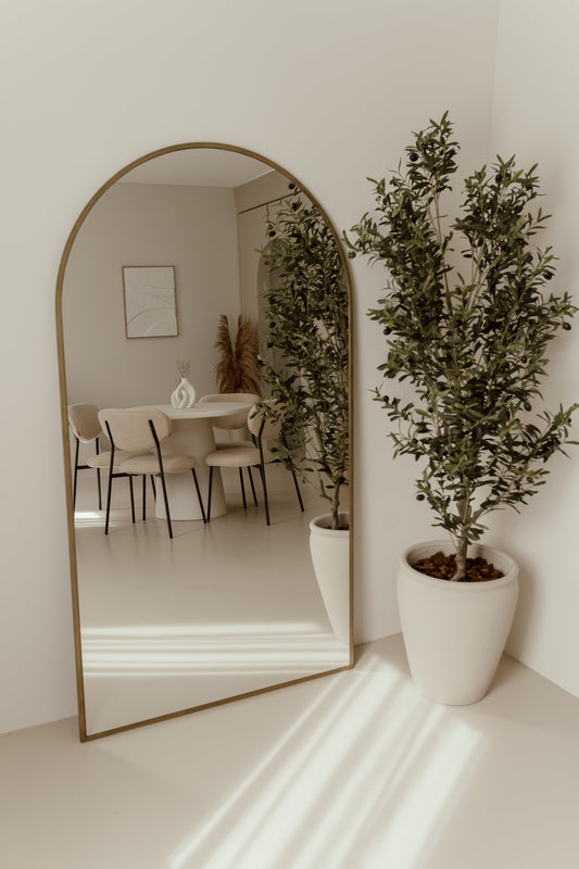 Grote Staande Spiegel Ovaal 180x100 Brons