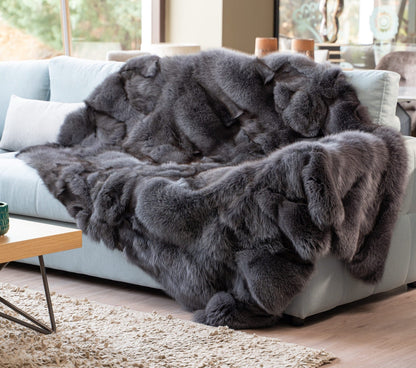 Luxe Deken Grijs