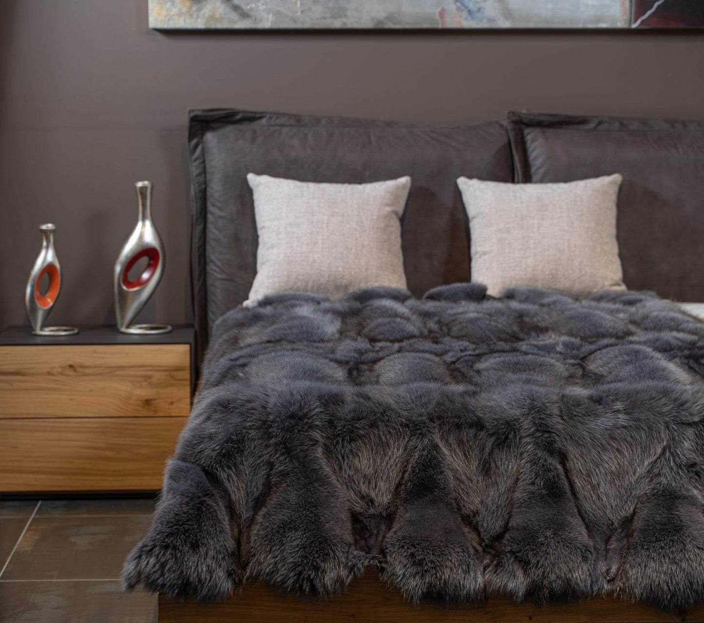 Luxe Deken Grijs