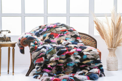 Luxe Deken Kleurenmix
