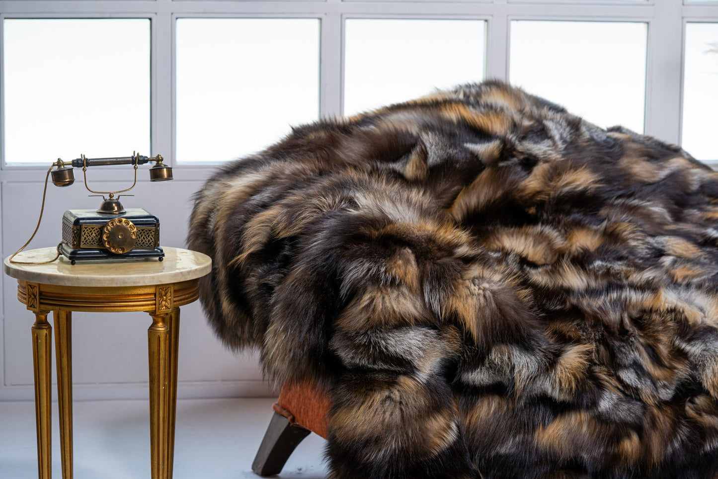 Luxe Deken Lichtbruin/Donkerbruin