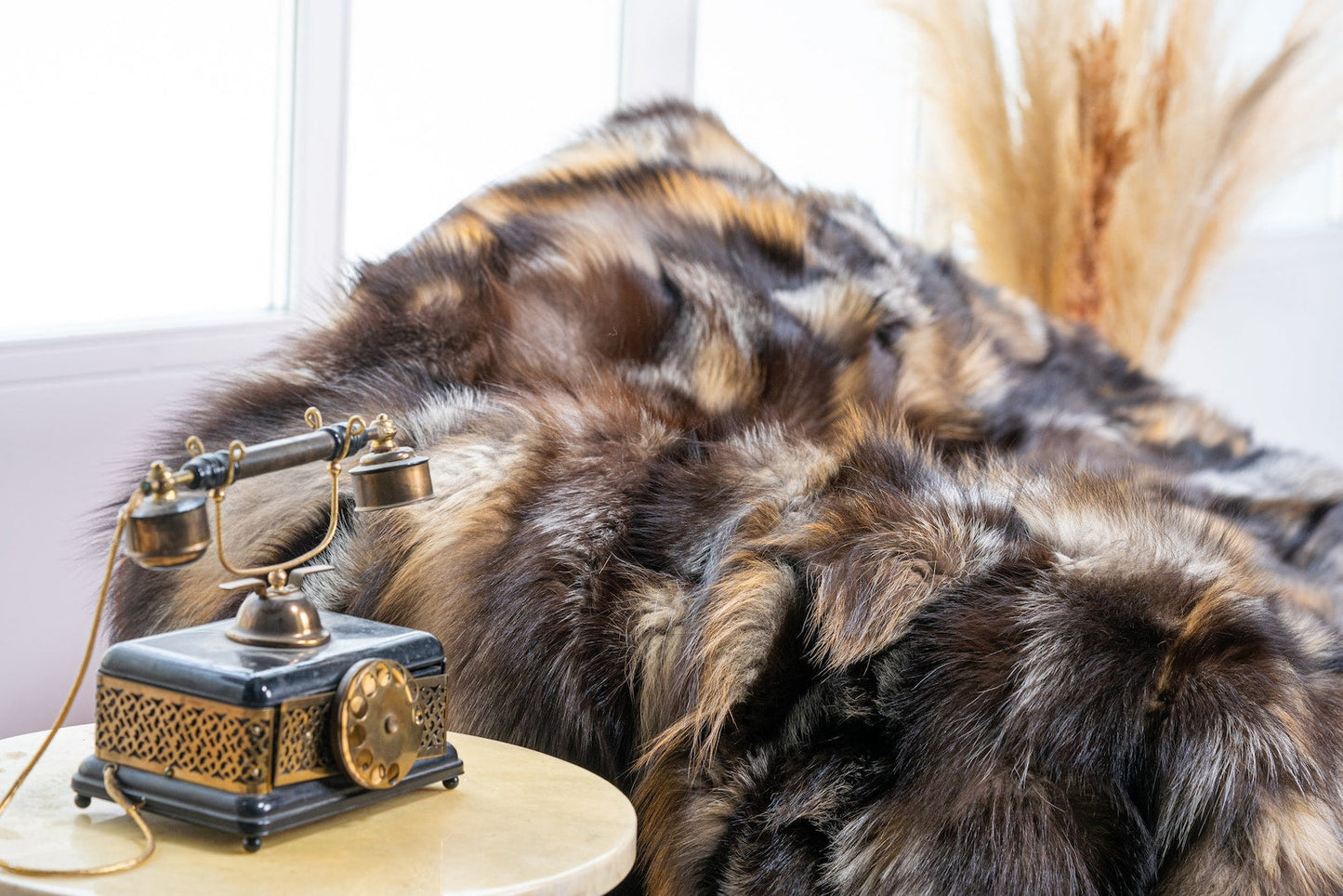 Luxe Deken Lichtbruin/Donkerbruin