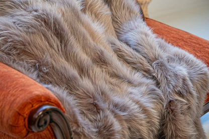 Luxe Deken Licht Bruin